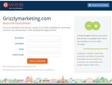 Tablet Screenshot of grizzlymarketing.com